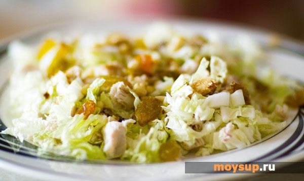 Рецепт салата из капусты, моркови и огурцов с майонезом